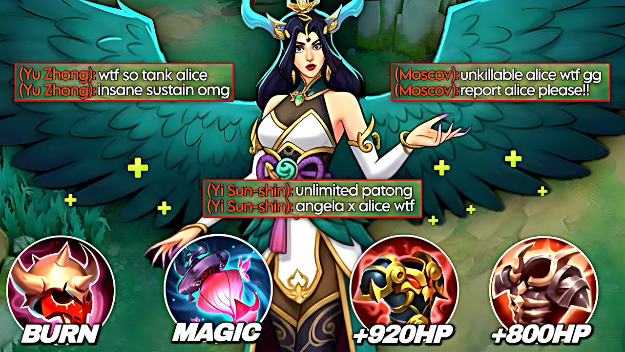 BROKEN ALICE BUILD 😱 ANTI-HP, ANTI-DEFENSE & HYBRID DEFENSE META | BUDILD & EMBLENM 2026 | MLBB
