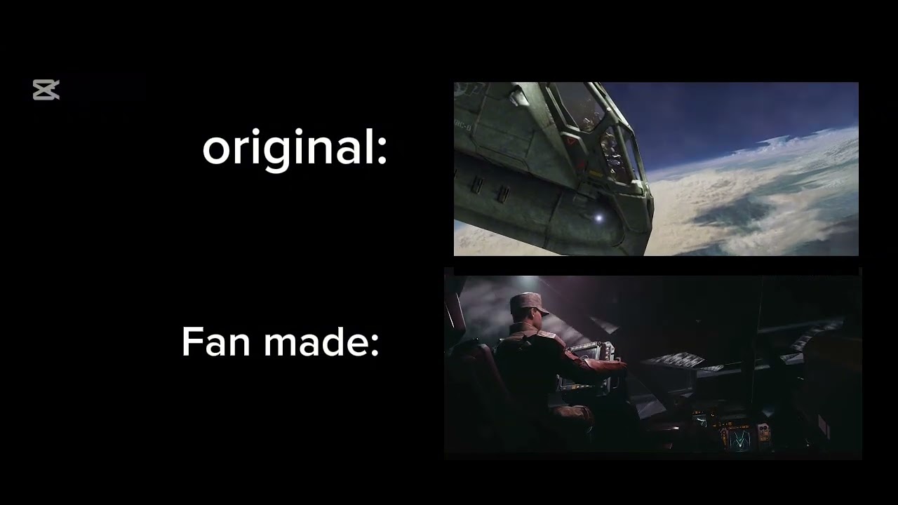 @butterbug the ark cutscene vs original.