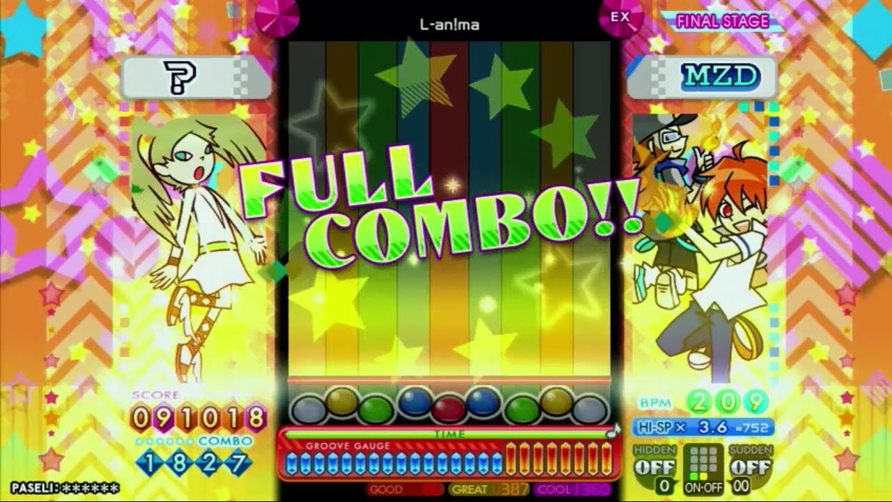 【ポップン】L-an!ma EX フルコンボ