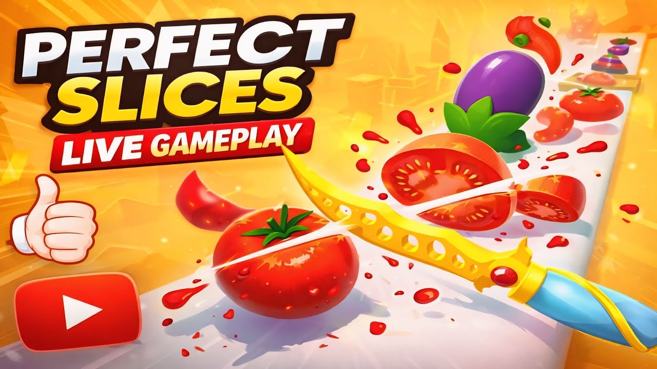 perfect slices live stream 🍅🔪🌶️ #live#gaming#perfectslices#viral#trending#shorts#livegame
