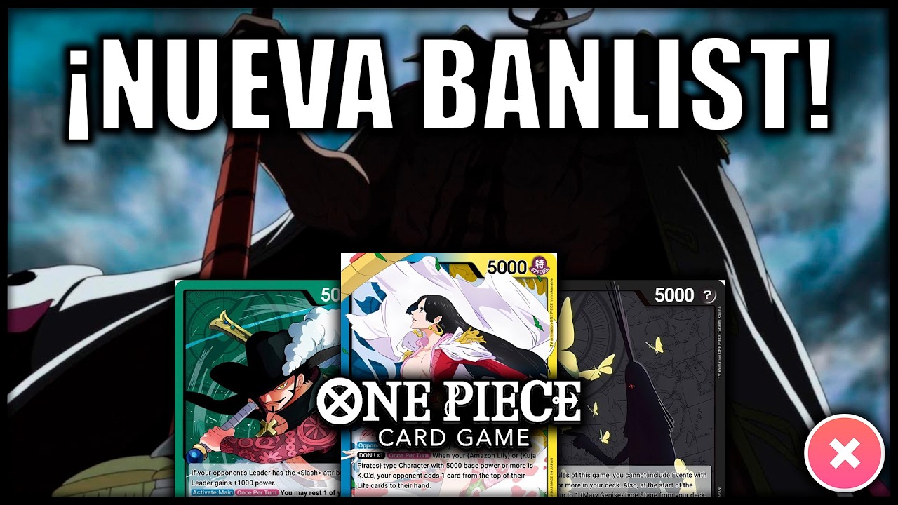 NUEVA BANLIST CONFIRMADA ¿QUÉ CARTAS PODRÍAN VERSE AFECTADAS?  | ONE PIECE TCG en Español
