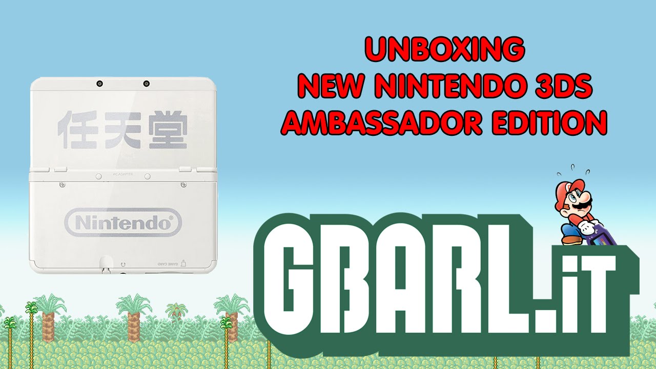 Unboxing NEW Nintendo 3DS Ambassador Edition - GBArl.it