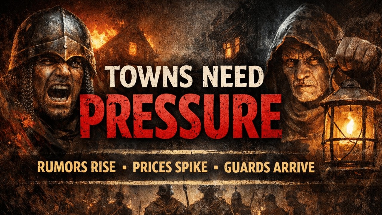 Towns Don't Need Lore--They Need Pressure