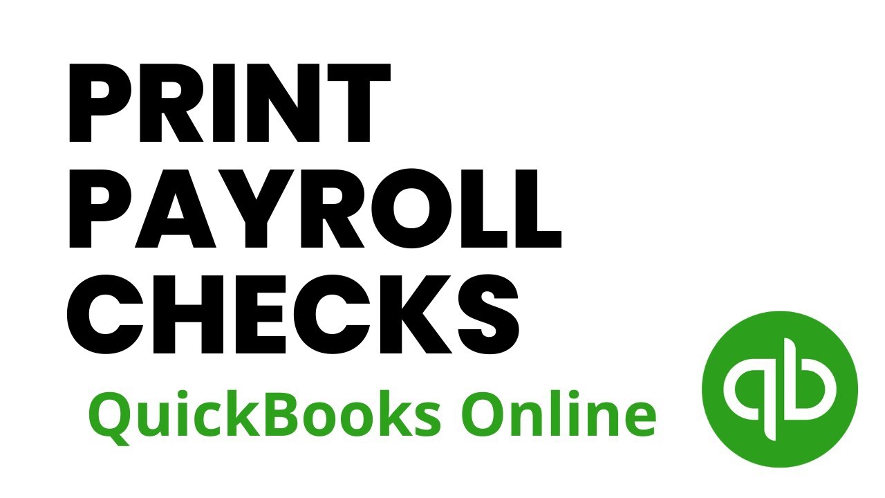 Как распечатать зарплатные чеки в QuickBooks Online