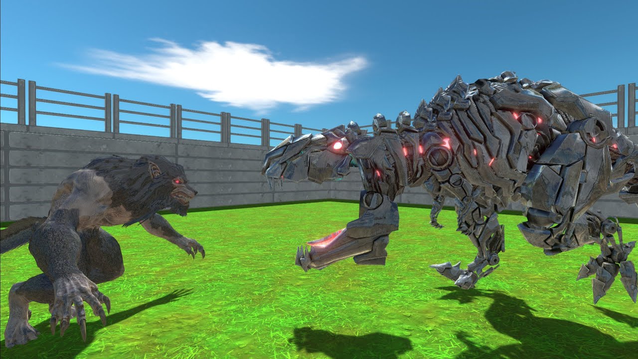 WERE WOLF VS TEK REK - Animal Revolt Battle Simulator