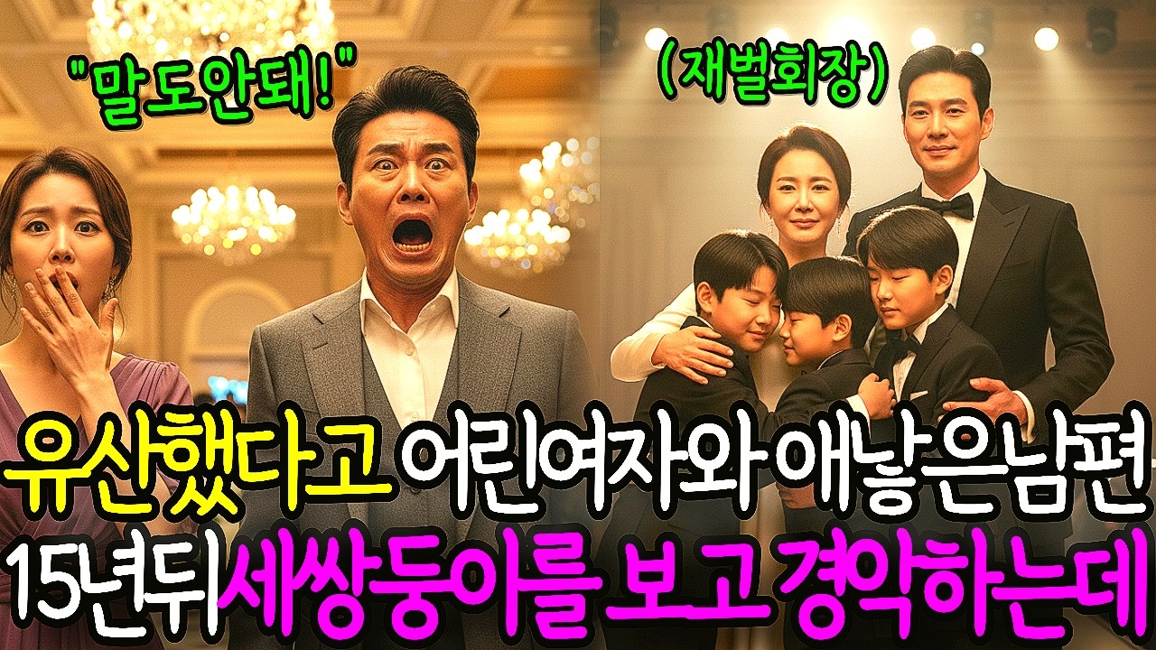 유산 했다고 어린여자와 애낳은 남편.. 15년뒤 전처 세쌍둥이를 보고 경악하는데 | 반전감동사연 | 노후사연오디오북