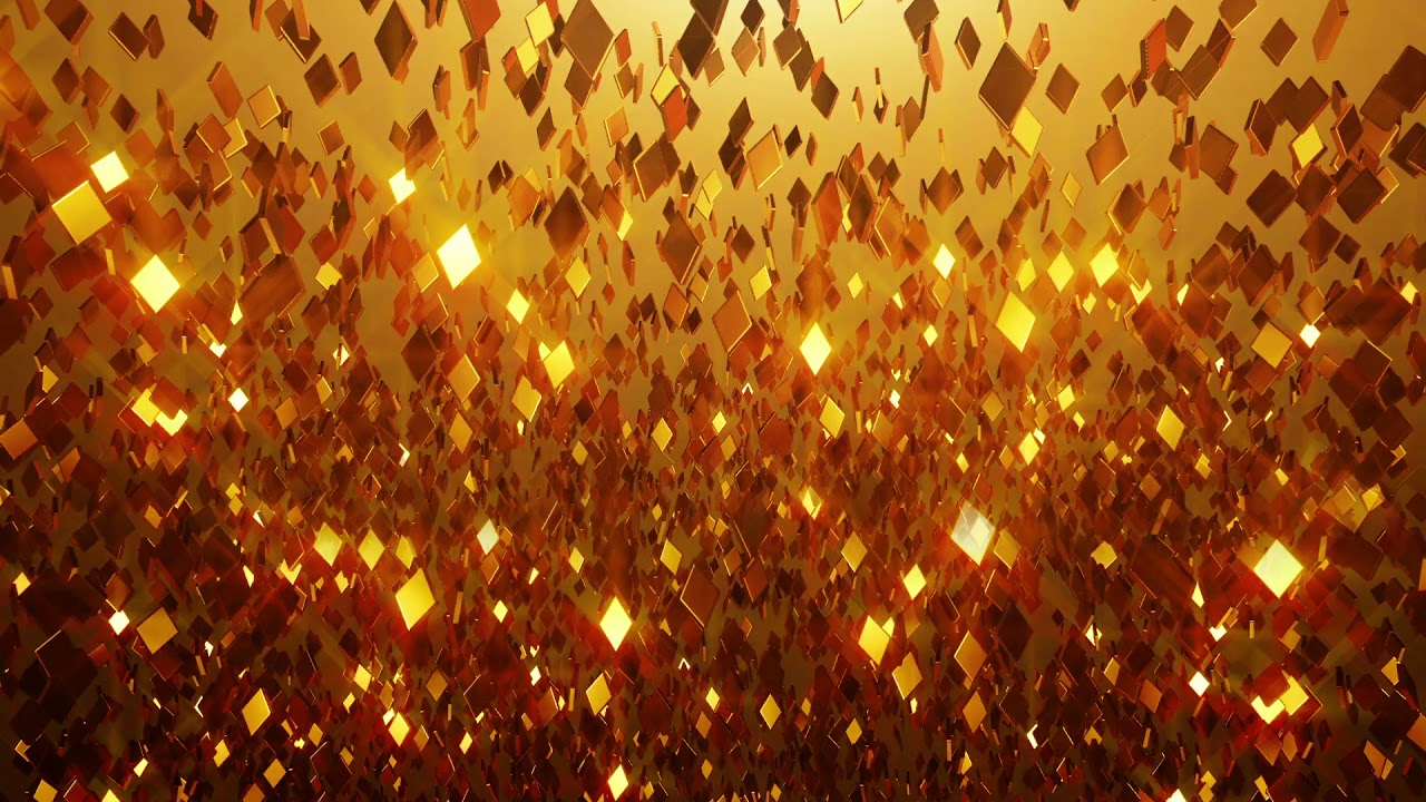 4K Golden Glitter Free Background Loops - VJ LOOPS 2020 - No Copyright Loops