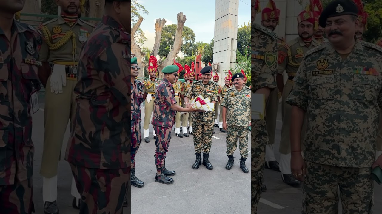 সীমান্তে ফুলের শুভেচ্ছা! বিজিবি&ndash;বিএসএফের হৃদয়ছোঁয়া মুহূর্ত 🇧🇩🤝🇮🇳