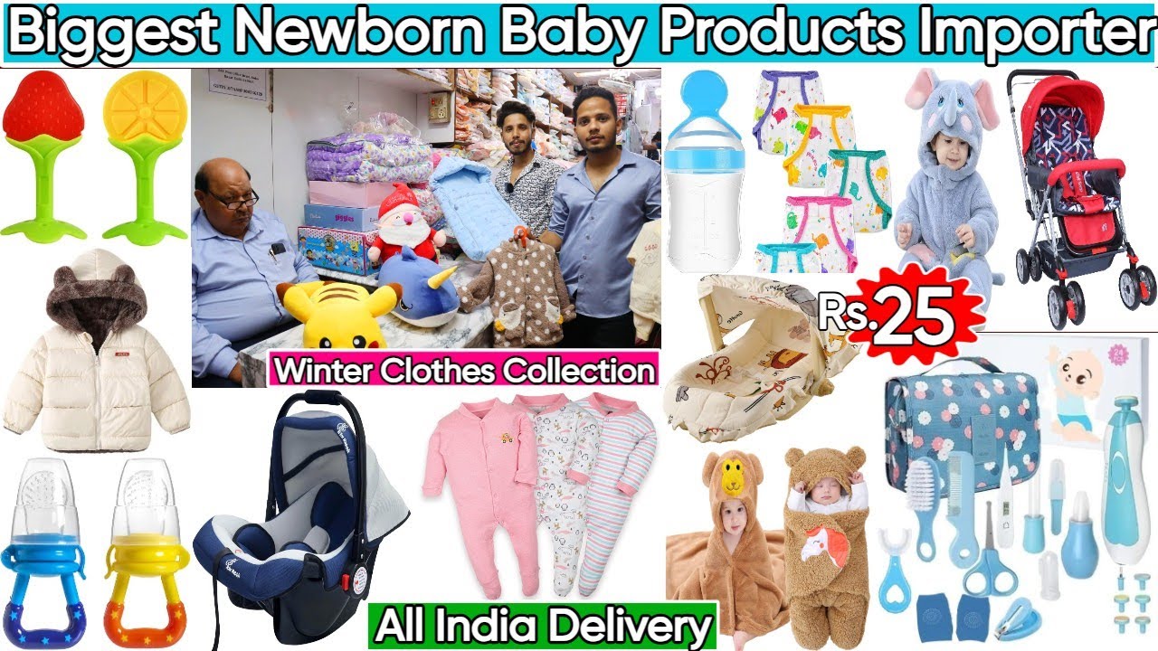 Latest Trendy NewBorn Baby Products & Essentials 2024 | Baby Winter Clothes, Toys, Trolly & Bottles