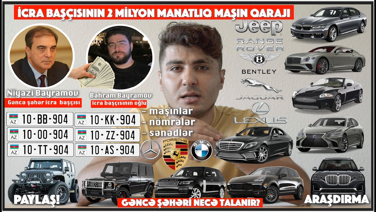 YENİ ARAŞDIRMA! Gəncə şəhər icra başçısının 2 milyon manatlıq maşın qarajı! PAYLAŞ!