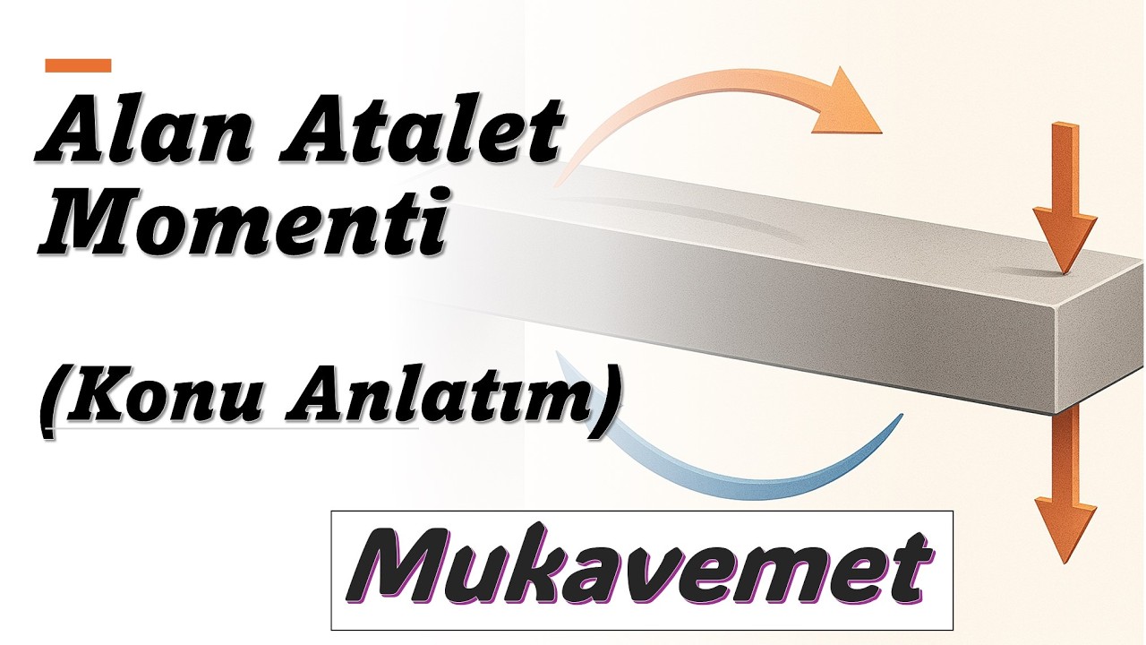Alan Atalet Momenti Konu Anlatımı ve Soru Çözüm | (Mukavemet ve Statik D.8)