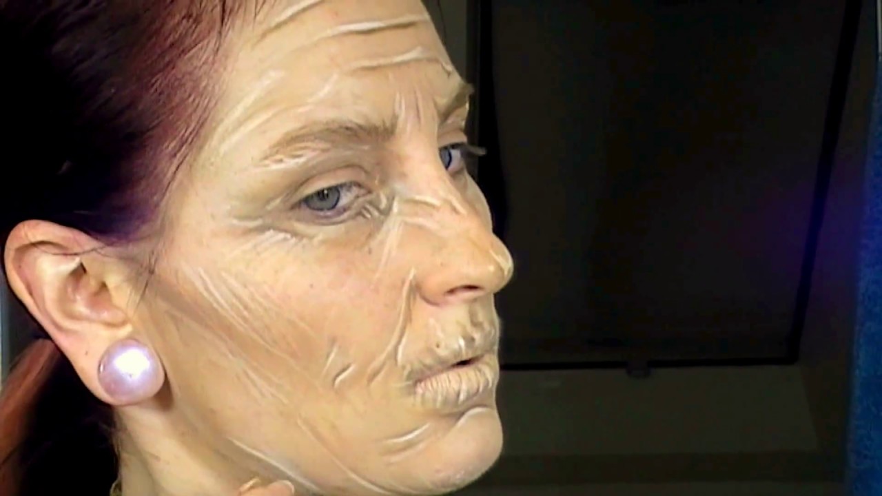 OLD AGE MAKEUP TUTORIAL TRANSFORMATION Without Prosthetics