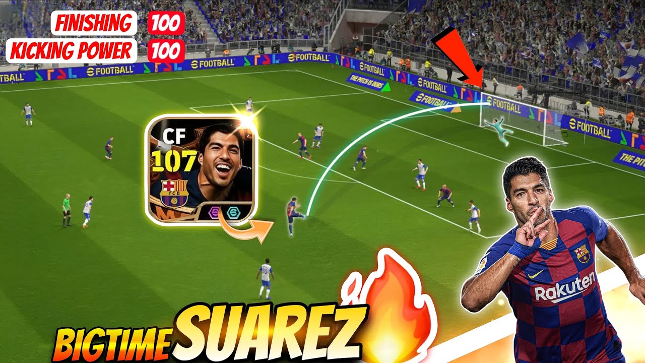 Лучший нападающий 🔥 107-й рейтинг, обзор Луиса Суареса, efootball 2025