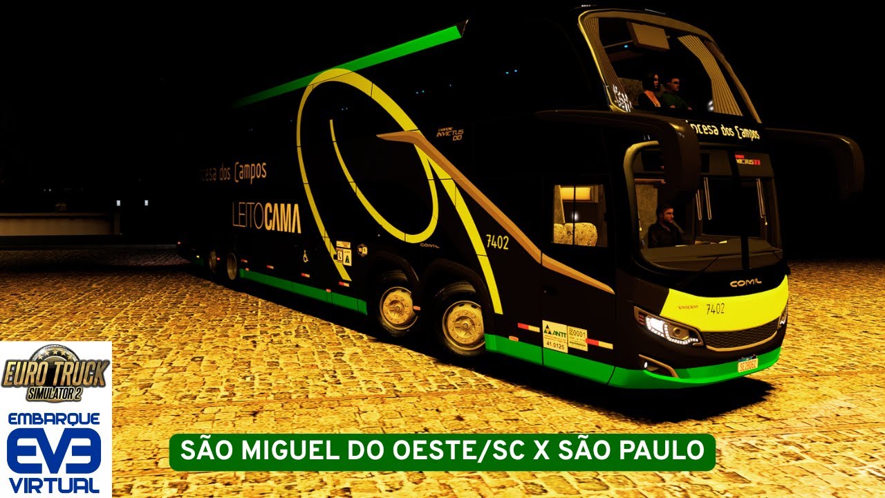 ETS 2 MODBUS | SÃO MIGUEL DO OESTE/SC X SÃO PAULO | MAPA EAA| Princesa dos Campos em 4k