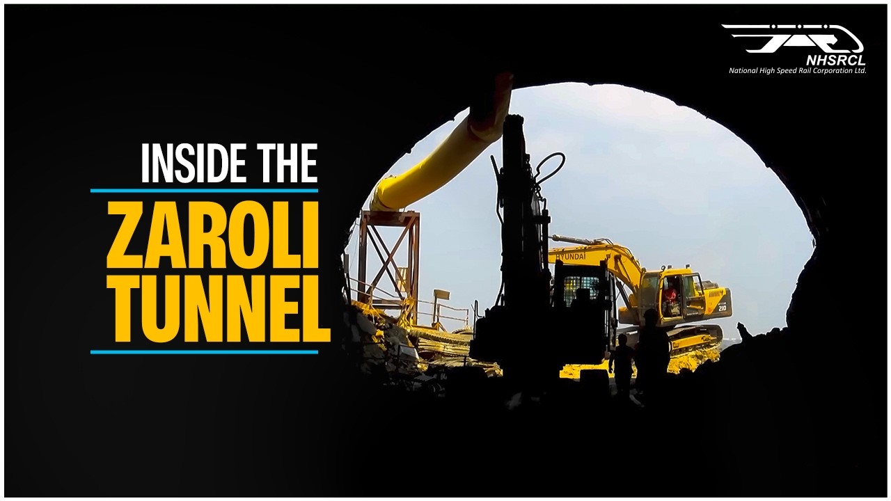 Inside the Zaroli Tunnel of Mumbai Ahmedabad Bullet Train | MAHSR