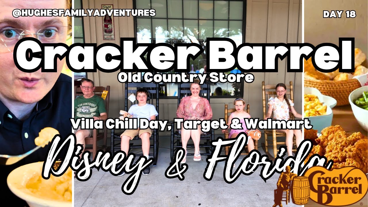 День отдыха в Орландо: шопинг и еда в Cracker Barrel, вилла и Target | Приключения семьи Хьюз