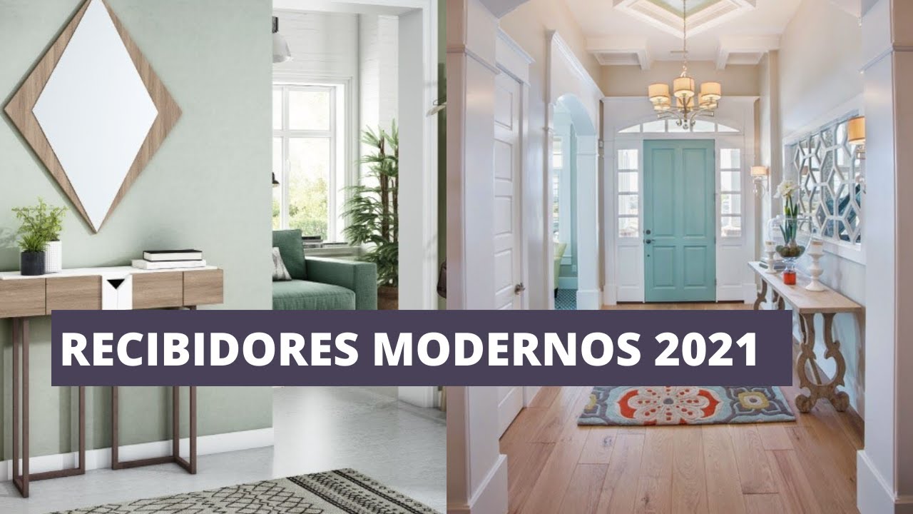 RECIBIDORES MODERNOS 2021! IDEAS DE DECORACIÓN