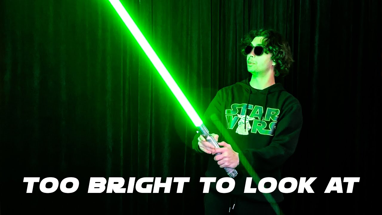 TOO BRIGHT TO LOOK AT! | Civilized Sabers 5 Led Strip Lightsaber Blade
