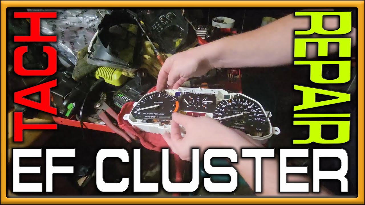 1991 Honda Civic Wagon EF 88 91 Tach Cluster Fix Solution 