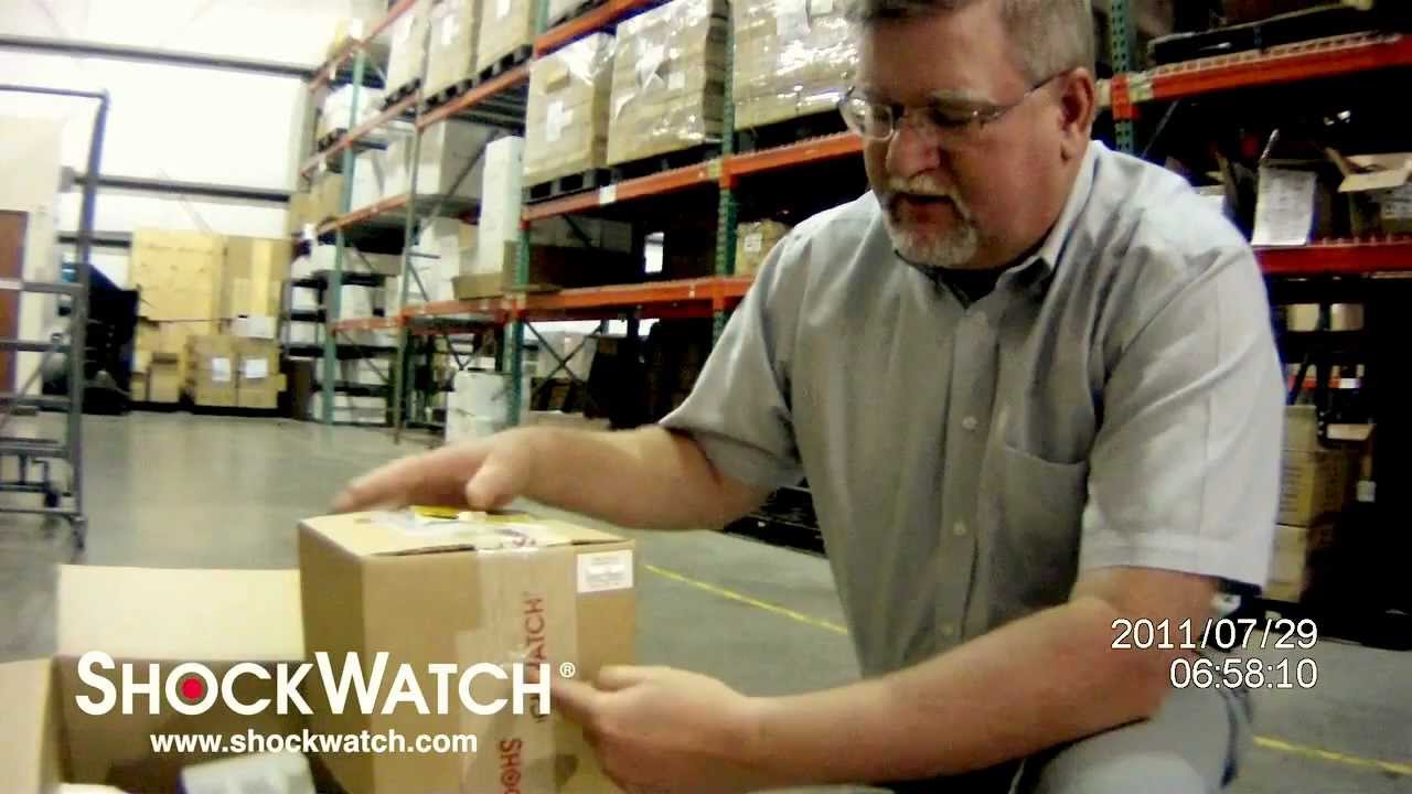 Mounting a ShockWatch impact indicator