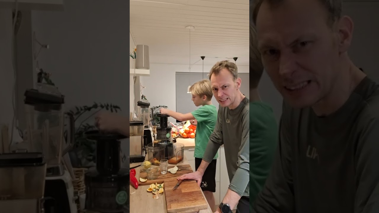 Juice med rød peberfrugt og pærer 🍐