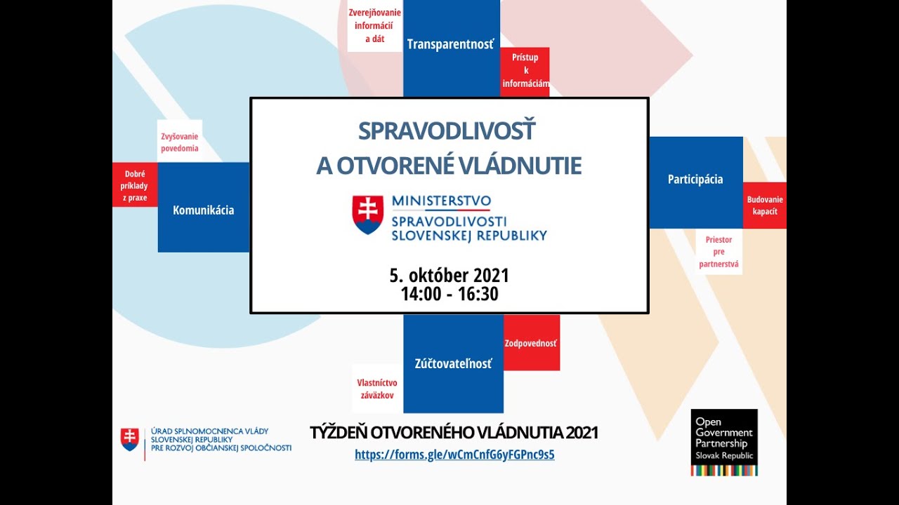 Spravodlivosť a otvoren&eacute; vl&aacute;dnutie (Ministerstvo spravodlivosti SR)