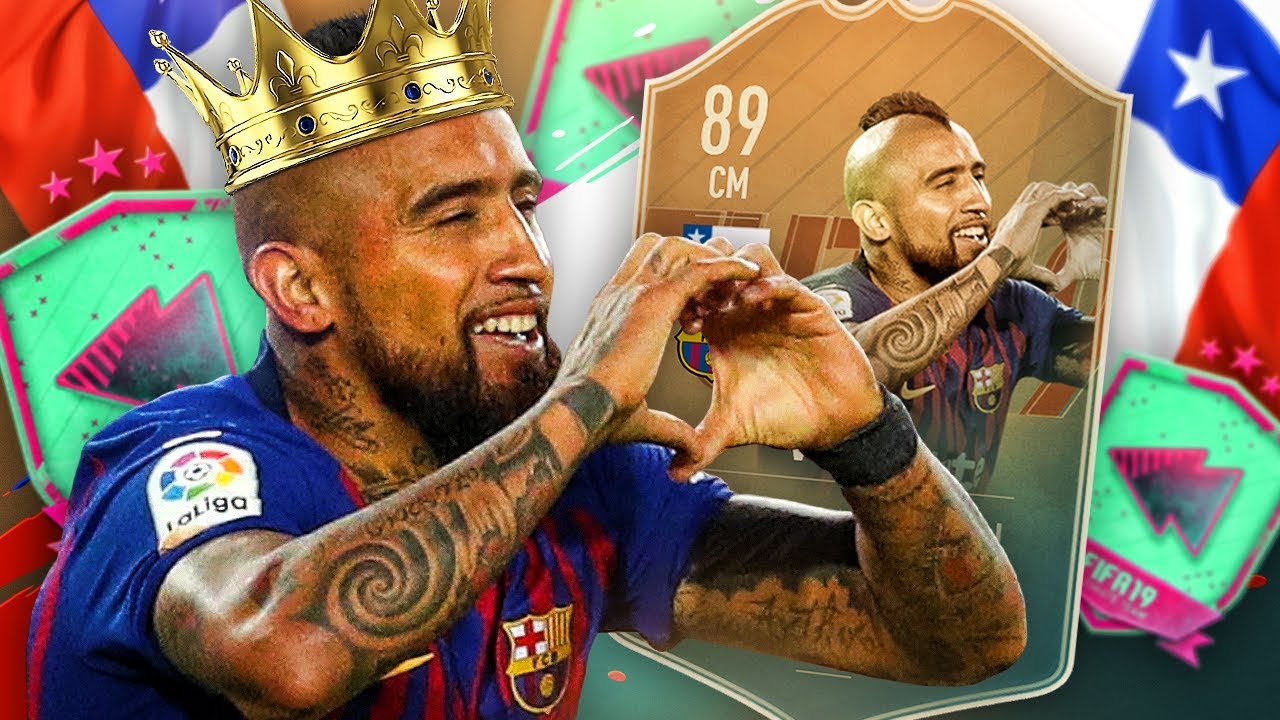KING ARTHUR! 89 RATED FLASHBACK VIDAL PLAYER REVIEW! FIFA 19 Ultimate Team
