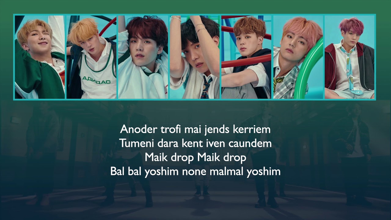 BTS - MIC DROP (LETRA FACIL / FACIL PRONUNCIACION)