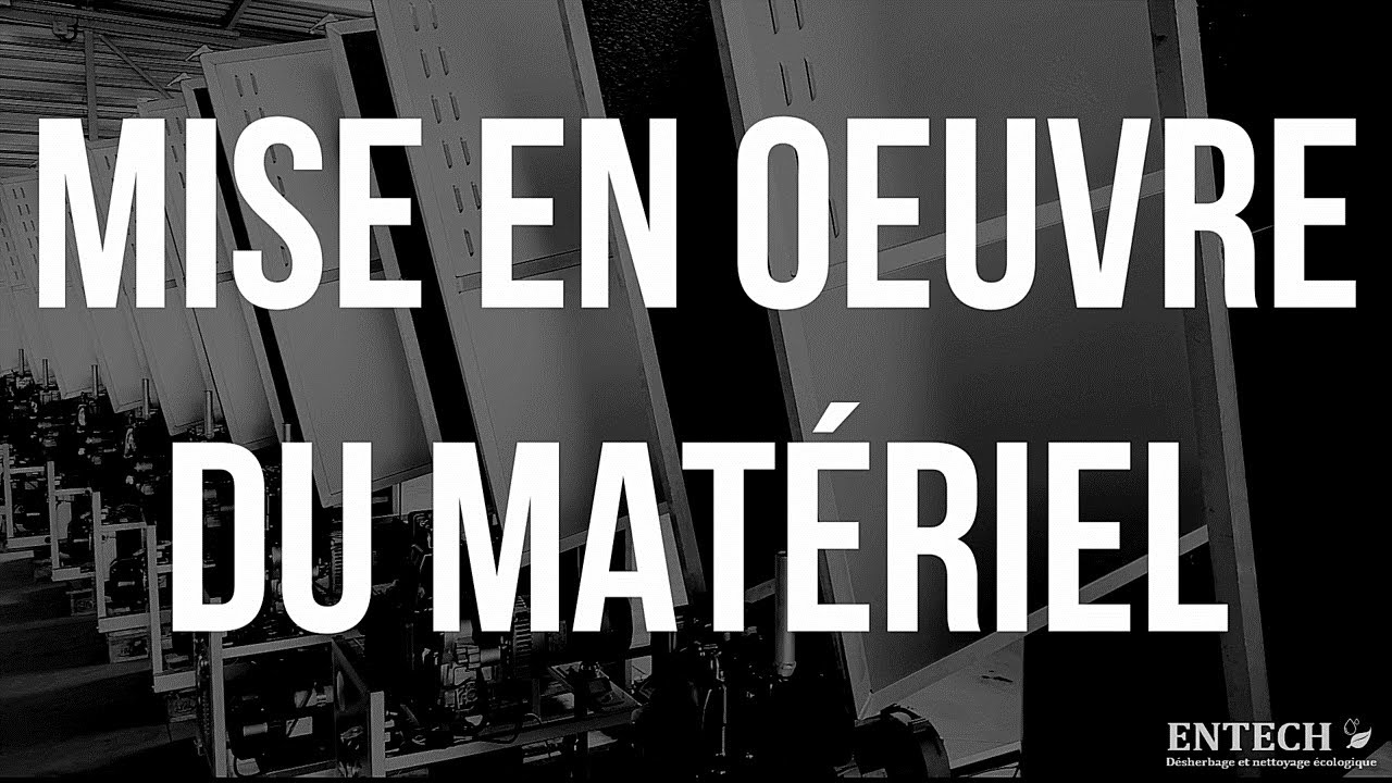 Mise en oeuvre du matériel de désherbage à eau chaude et nettoyage à vapeur STEAM_Tec