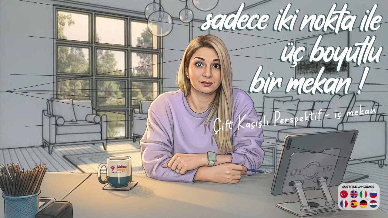 Основные техники рисования | Как нарисовать интерьер в двухточечной перспективе