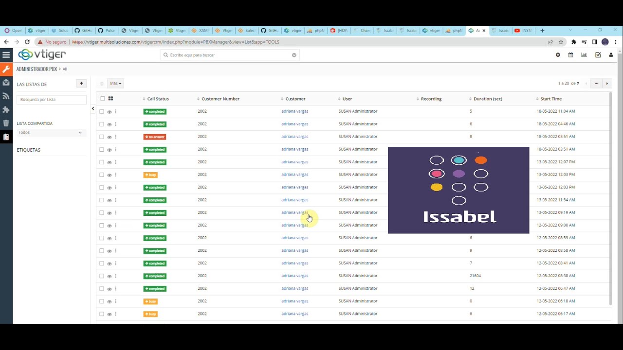INSTALACION VTIGER 7.3 EN WINDOWS SERVER 2016 XAMPP, INTEGRACION CON ISSABEL ASTERISK 16