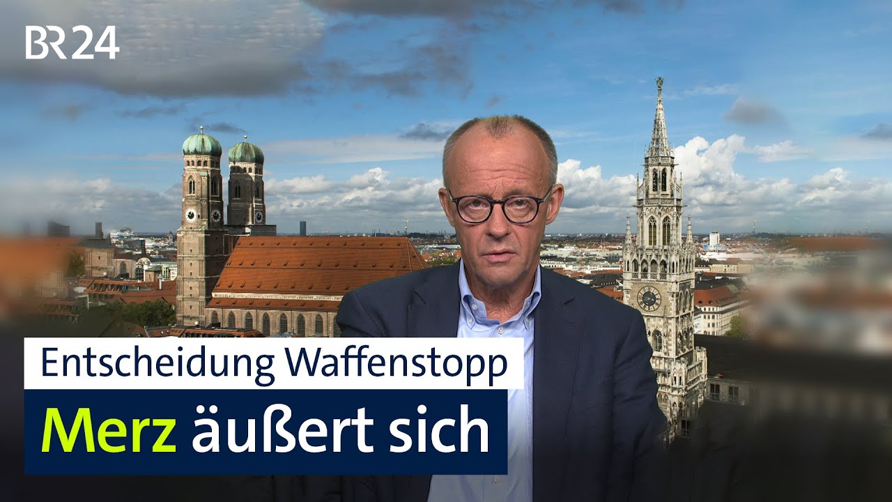 Entscheidung Waffenstopp: Merz äußert sich | BR24