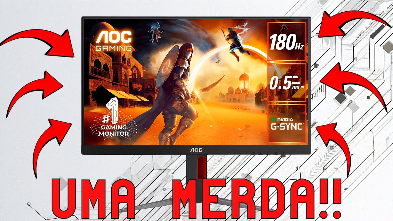 REVIEW SINCERO DO MONITOR GAMER AOC GAMING 24G4/P!!! ACHEI UMA MERDA??