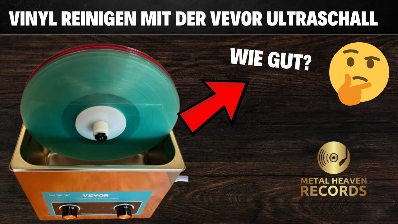 Die VEVOR Ultraschall SCHALLPLATTENWASCHMASCHINE im Test! #vinylcommunity #germanvinylcommunity