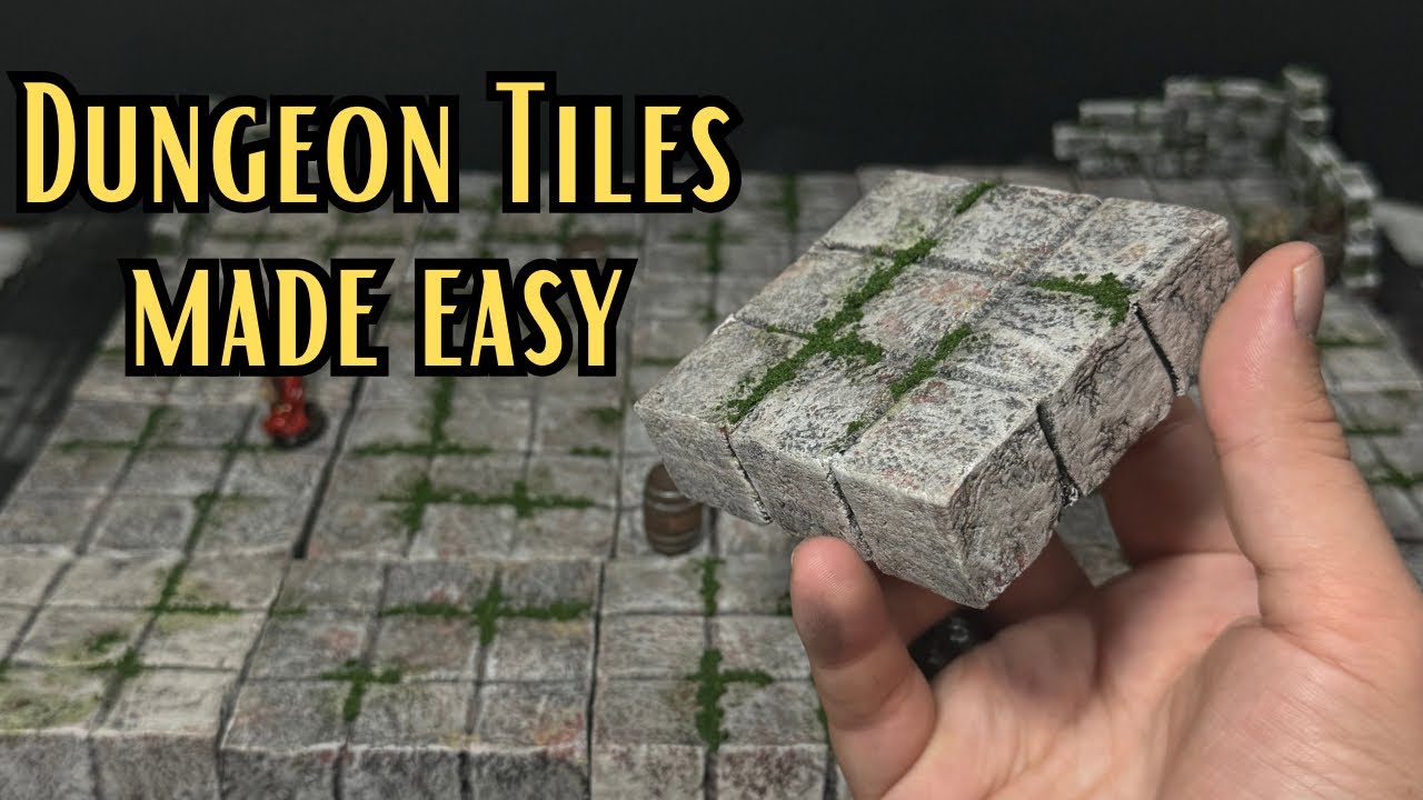 DIY Dungeon Tiles - Easy & Cheap Ways to Make Your Own D&D Terrain!