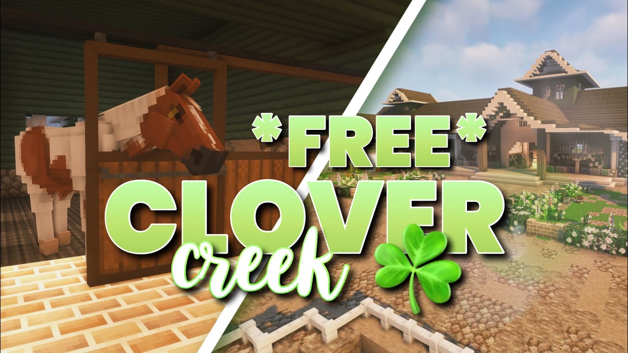 CLOVER CREEK 🍀 *FREE* 1.18.2 Minecraft Barn Property