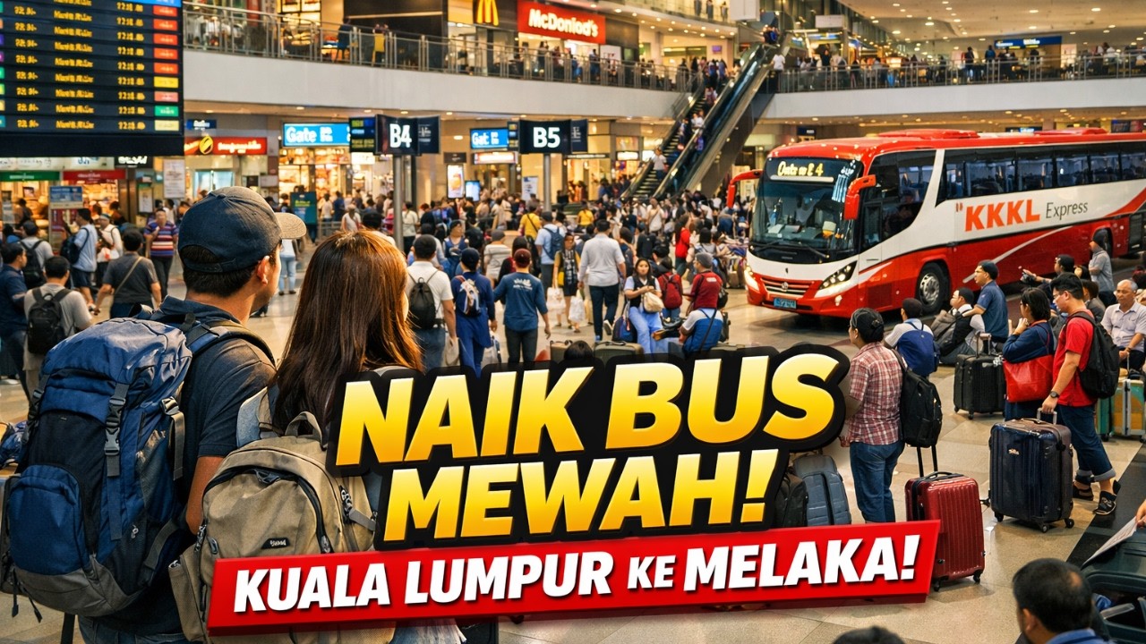 PANDUAN LENGKAP NAIK BUS DARI KUALA LUMPUR KE MELAKA!