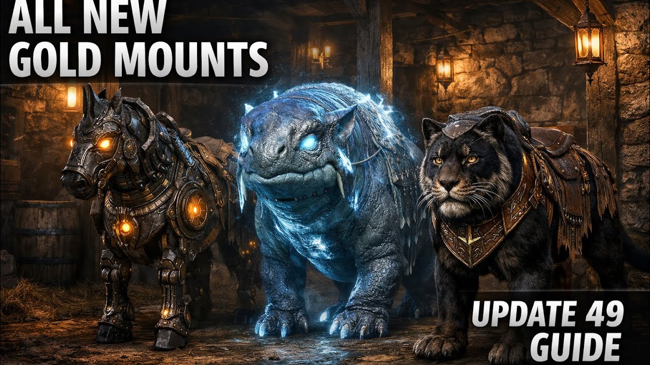 ESO Update 49 &ndash; All New Gold Mounts Locations & Prices (Full Guide 2026)