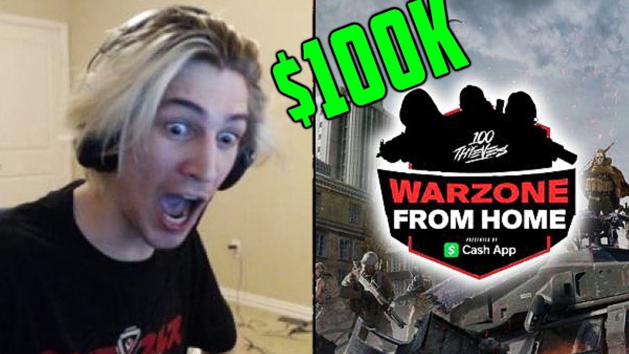 $100K Warzone From Home Tournament (100 Thieves) ft. Calvin and Mendo! | xQcOW