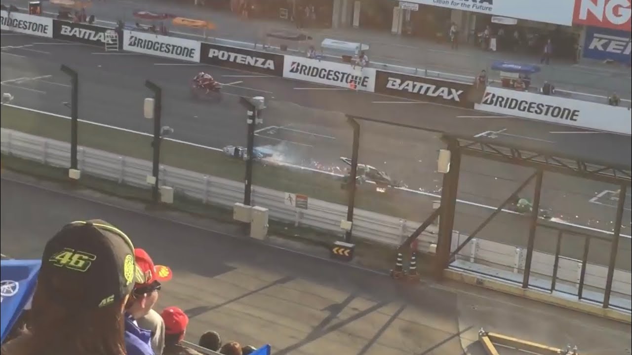 2015 MFJ-GP 加賀山 ハイサイド 多重クラッシュ