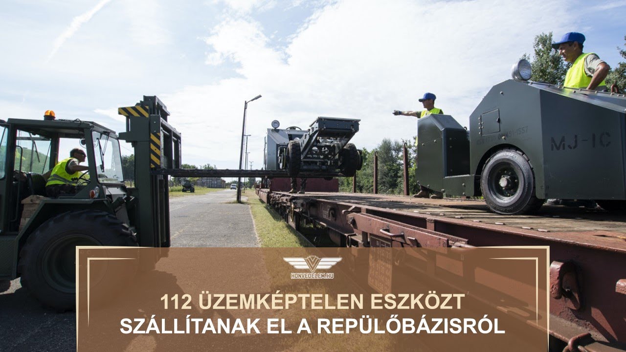 112 üzemképtelen eszközt szállítanak el a repülőbázisról