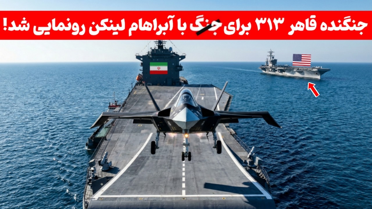 نزدیک ناو آبراهام لینکن جنگنده قاهر ۳۱۳ پرواز کرد | اولین جنگنده ای که کنار ناو بلند شد
