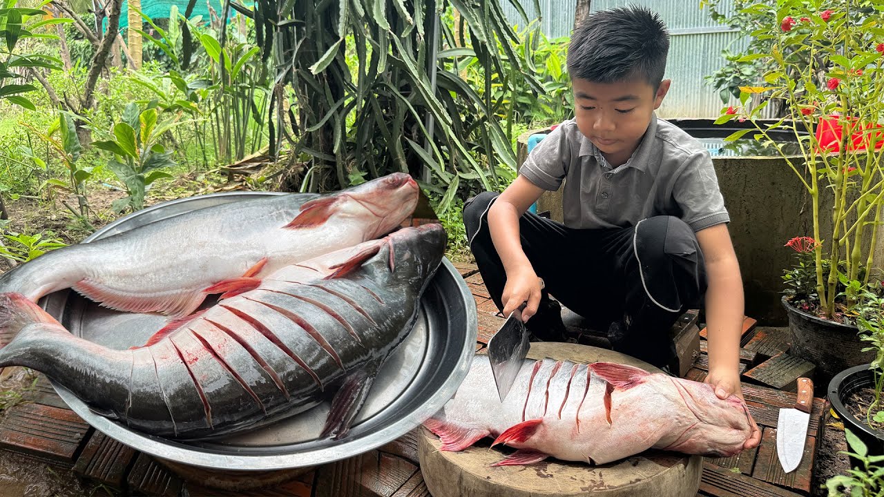 Chef Seyhak: Yummy big fishes cooking | Big fish cook with homestyle