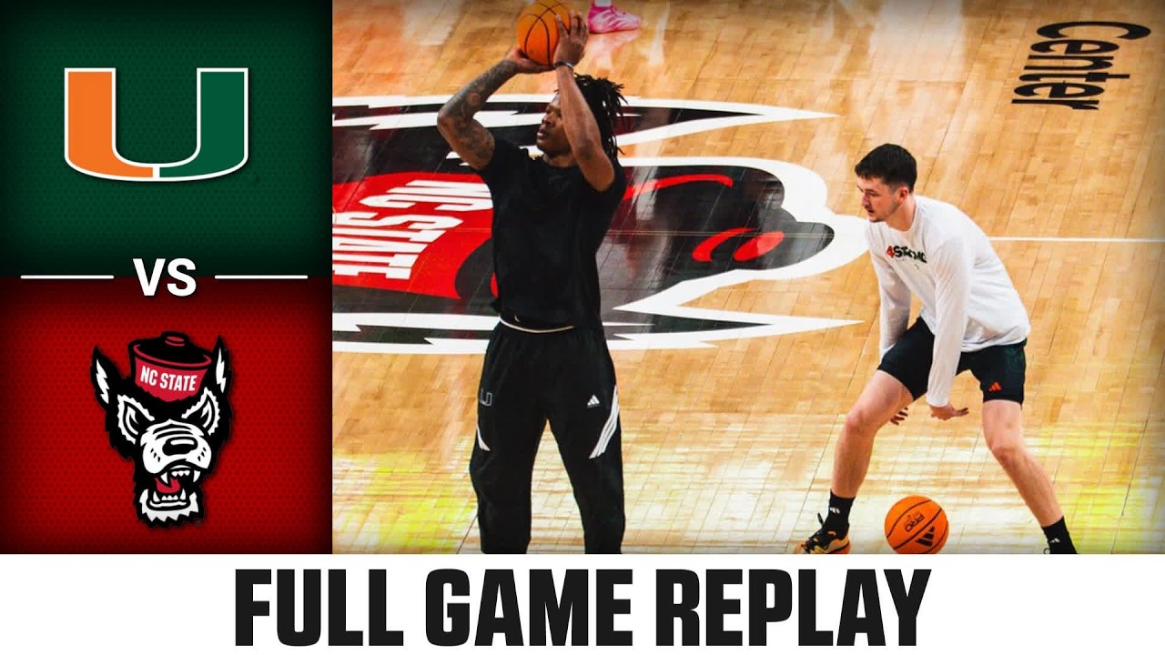 Miami vs. NC State Full Game Replay | 2025-26 ACC Men's Basketball