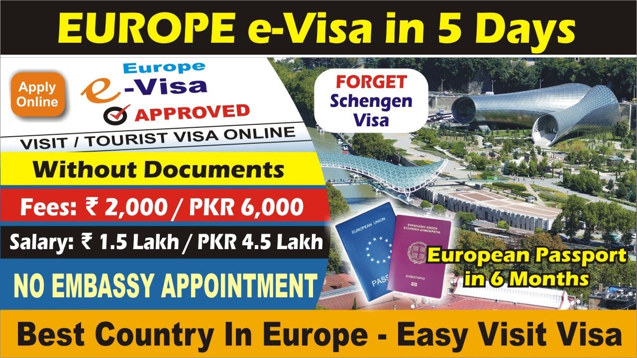Get Europe E-Visa in 5 Days | No Embassy Appointment Needed | Visa Free Entry in Europe For Everyone