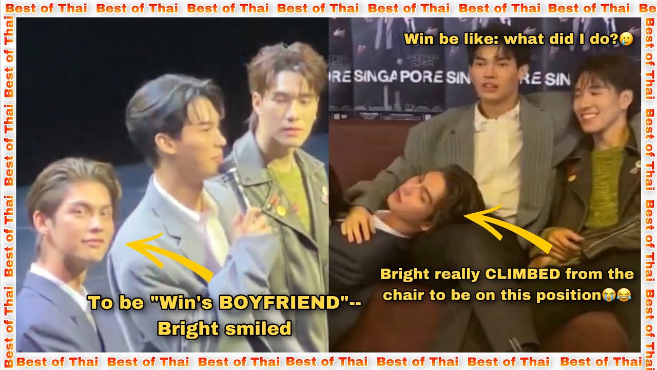 Bright Quickly Lay on Win’s Lap When He Saw Nani Being Clingy With His Faen | Nani Loves Teasing Him
