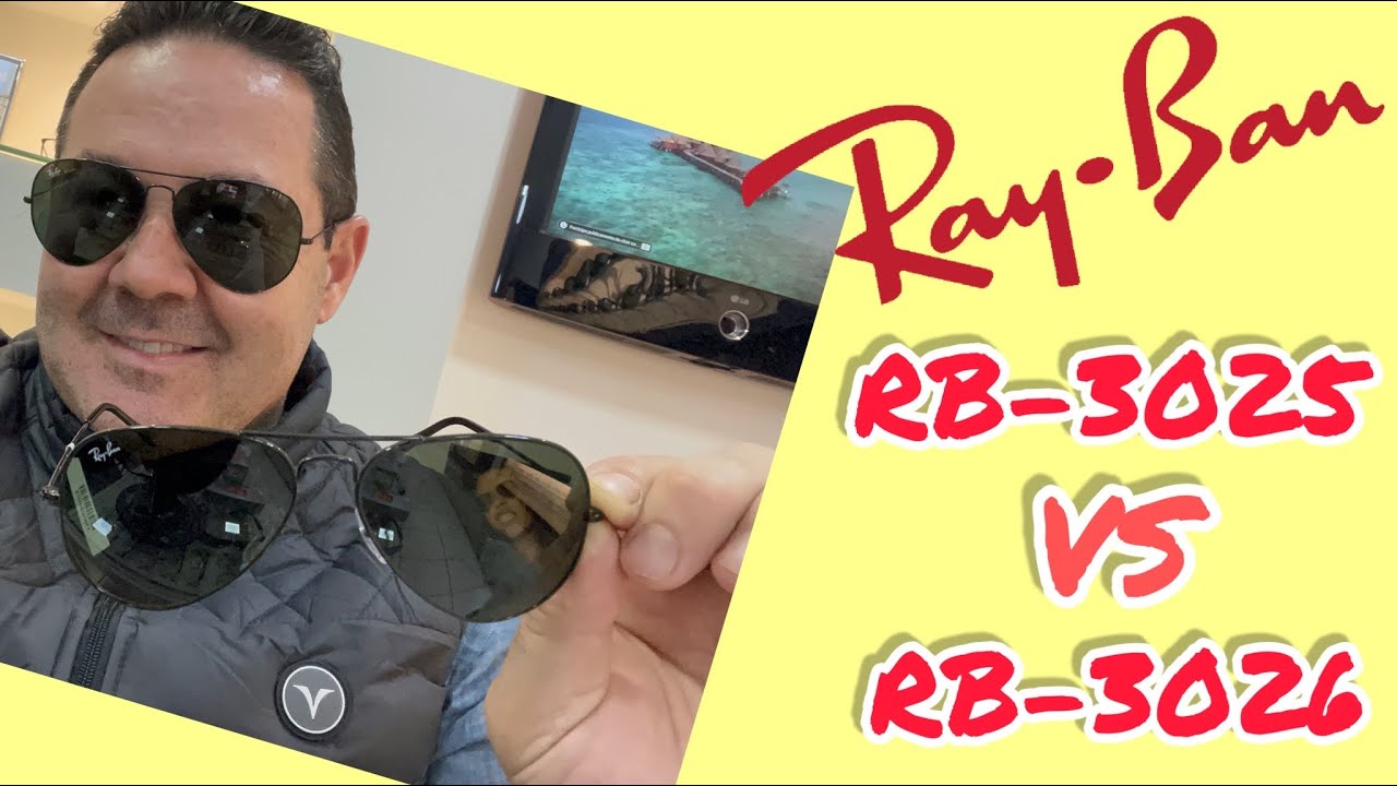 Óculos Ray Ban 3025 Vs Ray Ban 3026 o aviador #verbim #rayban