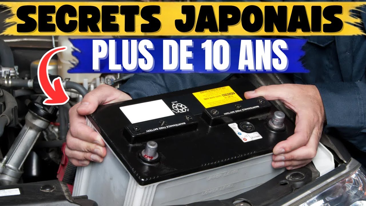 SECRET JAPONAIS pour faire la BATTERIE de votre voiture DURER plus de 10 ANS ! (Entretien Secret)