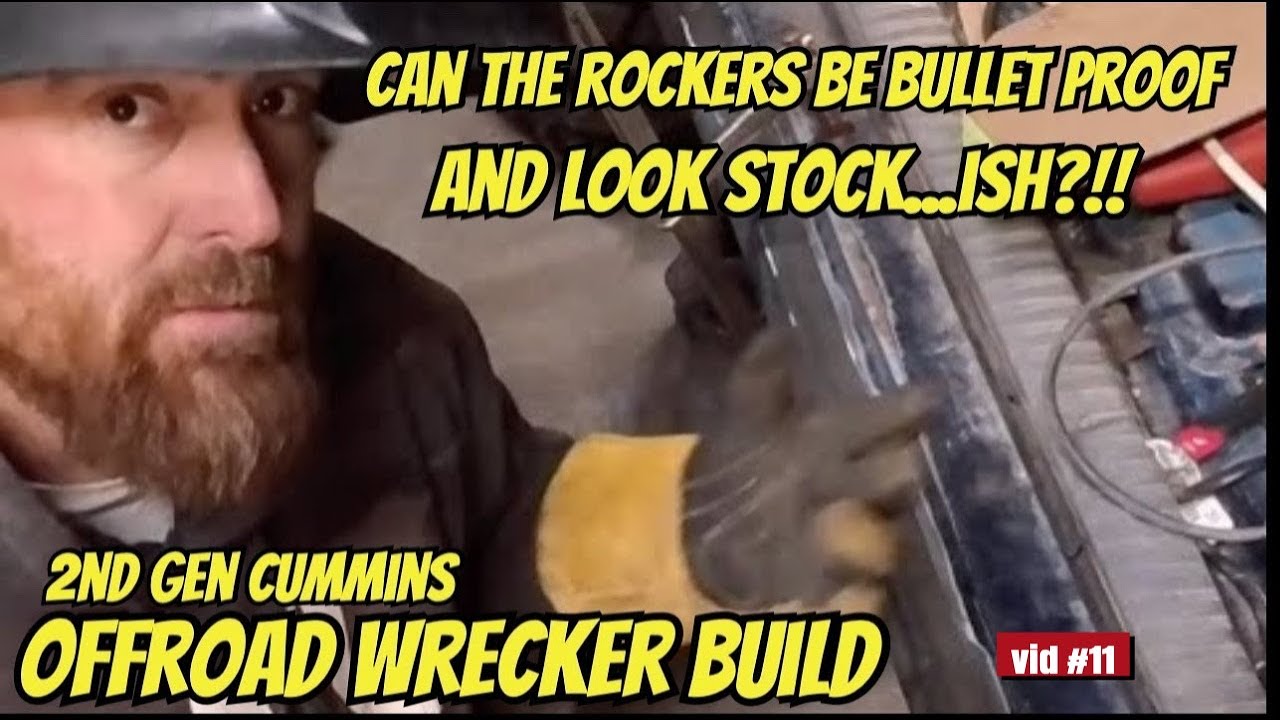 Welding in Rock Sliders That Are Bullet Proof - Off Road Wrecker Build vid#11