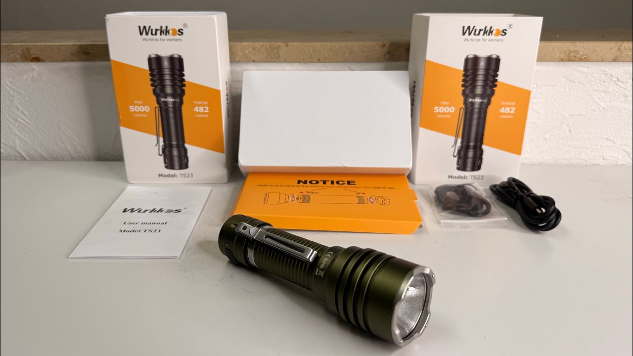 Wurkkos TS23 | INSTANT TURBO & STROBE beste TAKTISCHE TASCHENLAMPE unter 100€ SELBSTVERTEIDIGUNG 